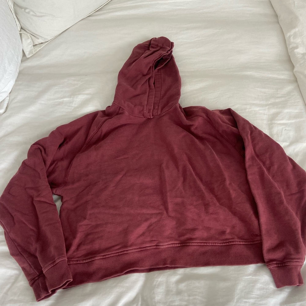 Outdoor Voices Hoodie- size M - color: cranberry